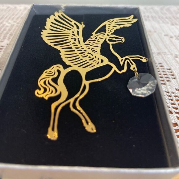 Vintage AURALIM 24k gold plated Christmas tree ornament || Christmas decorations - Picture 3 of 9